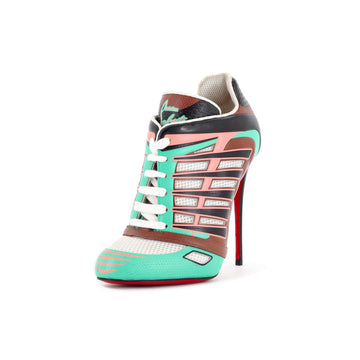 Christian Louboutin Women's Boltina Sneaker Pumps Leather with Mesh 120