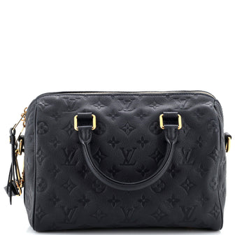 Louis Vuitton Speedy Bandouliere Bag Monogram Empreinte Leather 25