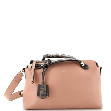 Fendi By The Way Satchel Leather with Zucca Embossed Detail Small
