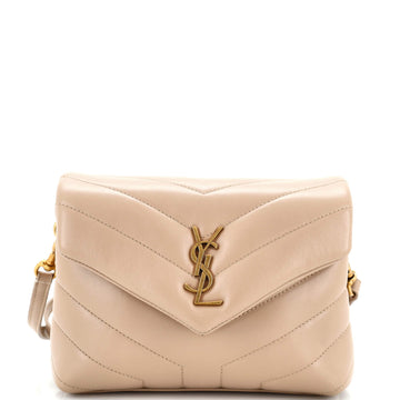 Saint Laurent Loulou Shoulder Bag Matelasse Chevron Leather Toy