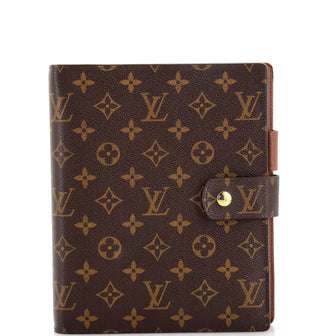 Louis Vuitton Ring Agenda Cover Monogram Canvas GM