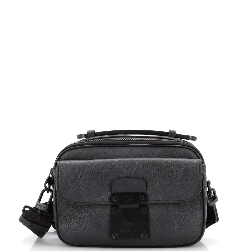 Louis Vuitton S Lock Messenger Bag Monogram Taurillon Leather