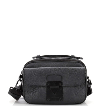 Louis Vuitton S Lock Messenger Bag Monogram Taurillon Leather