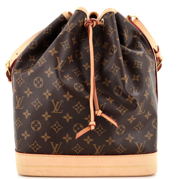Louis Vuitton Noe Handbag Monogram Canvas Large
