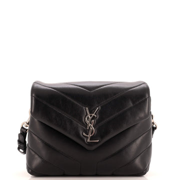 Saint Laurent Loulou Shoulder Bag Matelasse Chevron Leather Toy