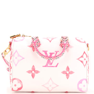 Louis Vuitton Speedy Bandouliere Bag By The Pool Monogram Watercolor Giant 25