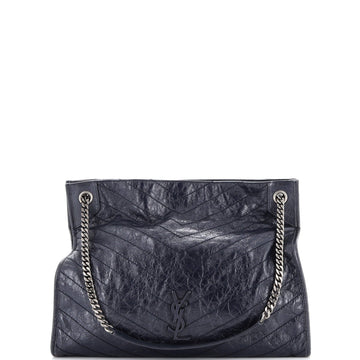 Saint Laurent Niki Shopping Tote Matelasse Chevron Leather Large