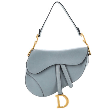 Christian Dior Saddle Handbag Leather Medium