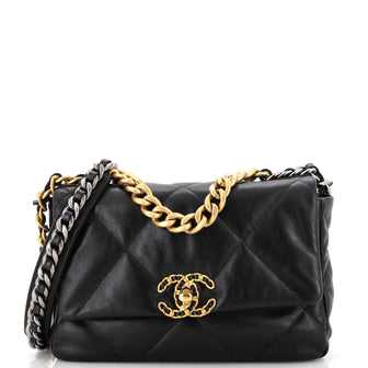 Chanel 19 Flap Bag Quilted Leather Medium