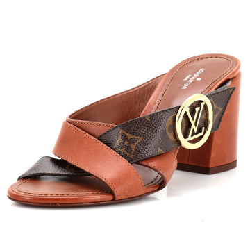 Louis Vuitton Women's Horizon Mules Leather and Monogram Canvas
