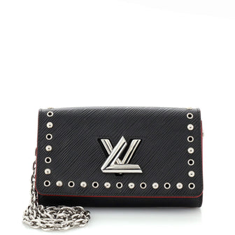Louis Vuitton Twist Handbag Studded Epi Leather PM