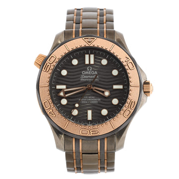 Omega Seamaster Professional Diver 300M Co-Axial Master Chronometer Automatic Watch Titanium Tantalum and Sedna Gold 42