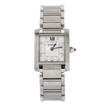Cartier Tank Francaise Quartz Watch Stainless Steel with Diamond Markers 25