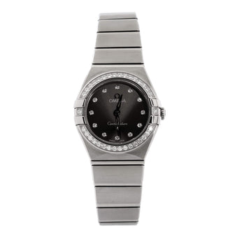 Constellation Manhattan Quartz Watch Stainless Steel with Diamond Bezel and Markers 25