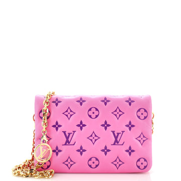 Louis Vuitton Coussin Pochette Monogram Embossed Lambskin