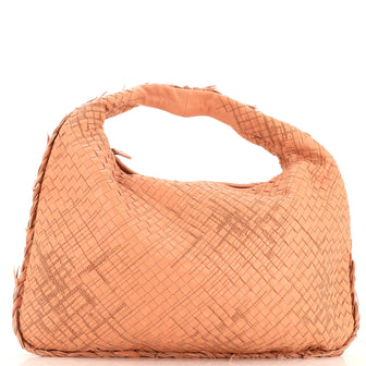 Bottega Veneta Veneta Hobo Stitched Intrecciato Nappa Large