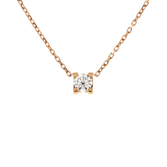 Cartier C de Cartier Necklace 18K Rose Gold and Diamond 0.20-0.29CT