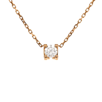 Cartier C de Cartier Necklace 18K Rose Gold and Diamond 0.10-0.19CT