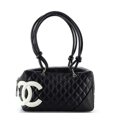 Chanel Cambon Bowler Bag Quilted Leather Medium