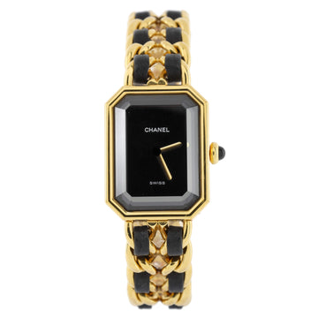 Chanel Premiere Rock Quartz Watch Plated Metal and Leather 20