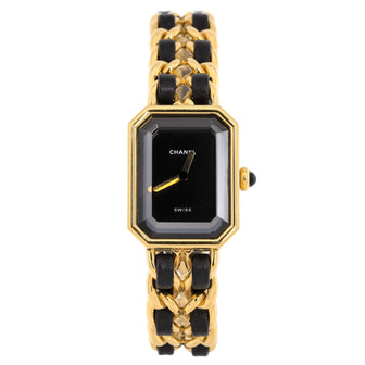 Chanel Premiere Rock Quartz Watch Plated Metal and Leather 20