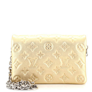 Louis Vuitton Coussin Pochette Monogram Embossed Lambskin