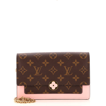 Louis Vuitton Flore Chain Wallet Monogram Canvas
