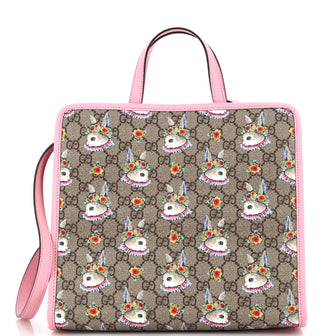 Gucci Children's Tote Printed GG Coated Canvas Medium
