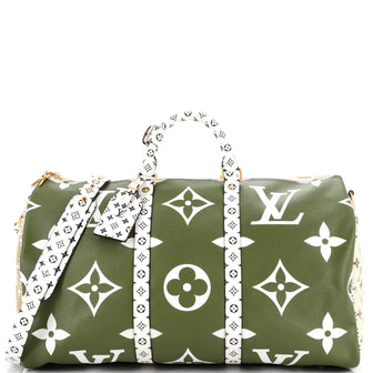 Louis Vuitton Keepall Bandouliere Bag Limited Edition Colored Monogram Giant 50