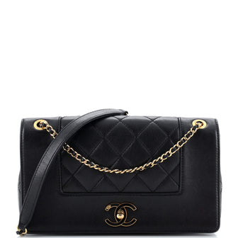 Chanel Mademoiselle Vintage Flap Bag Quilted Sheepskin Medium