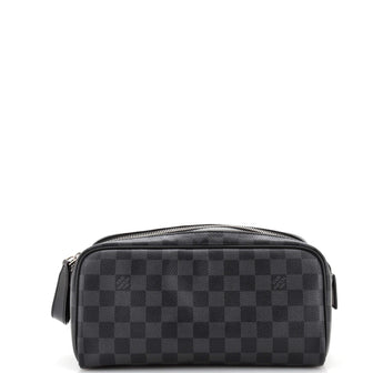 Louis Vuitton Dopp Kit Toiletry Pouch Damier Graphite