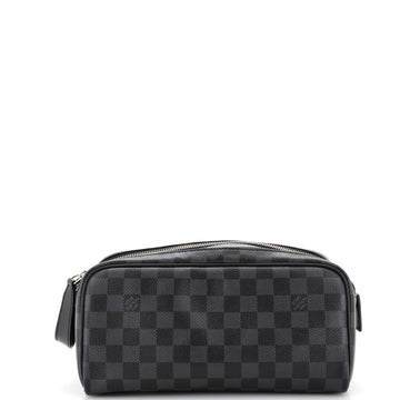 Louis Vuitton Dopp Kit Toiletry Pouch Damier Graphite