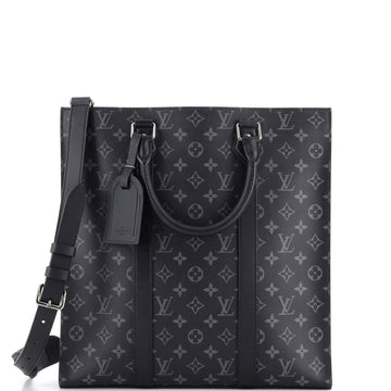 Louis Vuitton Sac Plat Bag Monogram Eclipse Canvas