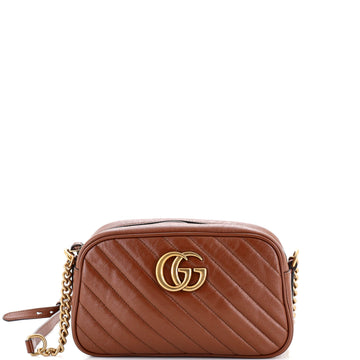 Gucci GG Marmont Shoulder Bag Diagonal Quilted Leather Small