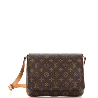 Louis Vuitton Musette Tango Handbag Monogram Canvas