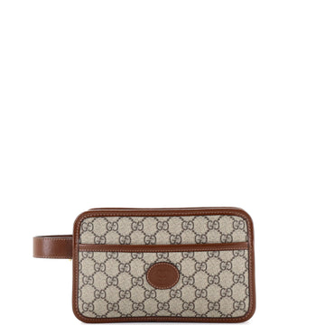 Gucci Interlocking G Travel Pouch GG Coated Canvas