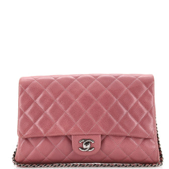 Chanel Clutch with Chain Quilted Caviar
