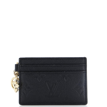 Louis Vuitton LV Charms Card Holder Monogram Empreinte Leather