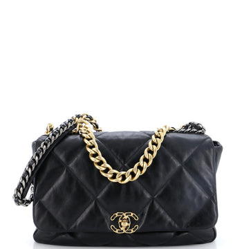Chanel 19 Flap Bag Quilted Leather Maxi