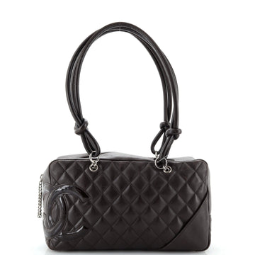 Chanel Cambon Bowler Bag Quilted Leather Medium