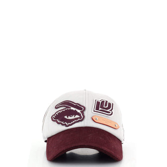 Louis Vuitton Baseball Cap Limited Edition Embroidered Cotton LV League