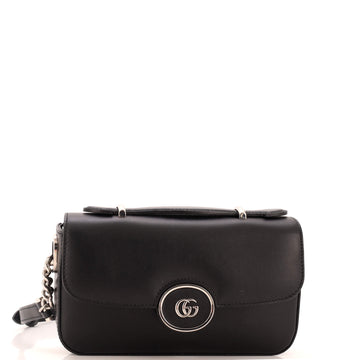 Gucci Petite GG Flap Shoulder Bag Leather Small