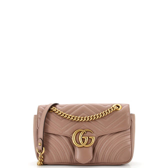 Gucci GG Marmont Flap Bag Matelasse Leather Medium