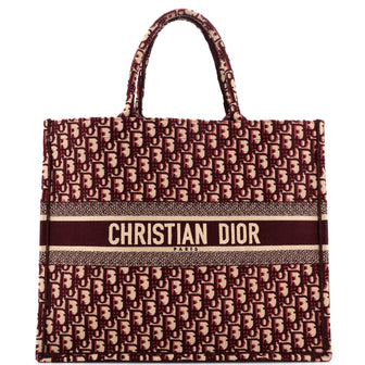 Christian Dior Book Tote Oblique Canvas Large