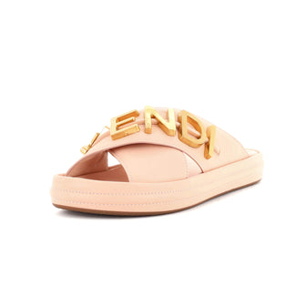 Fendi Women's Fendigraphy Slide Sandals Leather