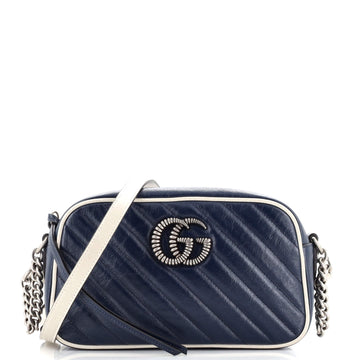 Gucci GG Marmont Shoulder Bag Diagonal Quilted Leather Small