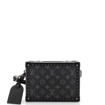 Louis Vuitton Clutch Box Bag Monogram Eclipse and Leather