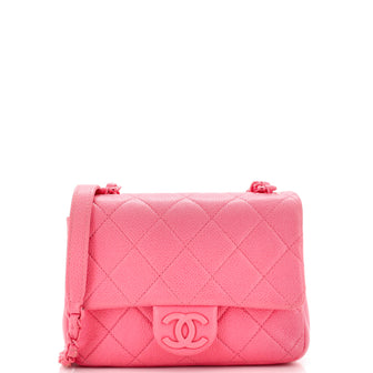 Chanel Incognito Square Flap Bag Quilted Caviar Mini