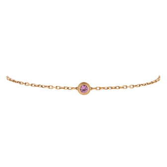 Cartier D'Amour Bracelet 18K Rose Gold with Pink Sapphire