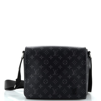 Louis Vuitton District Messenger Bag Monogram Eclipse Canvas PM